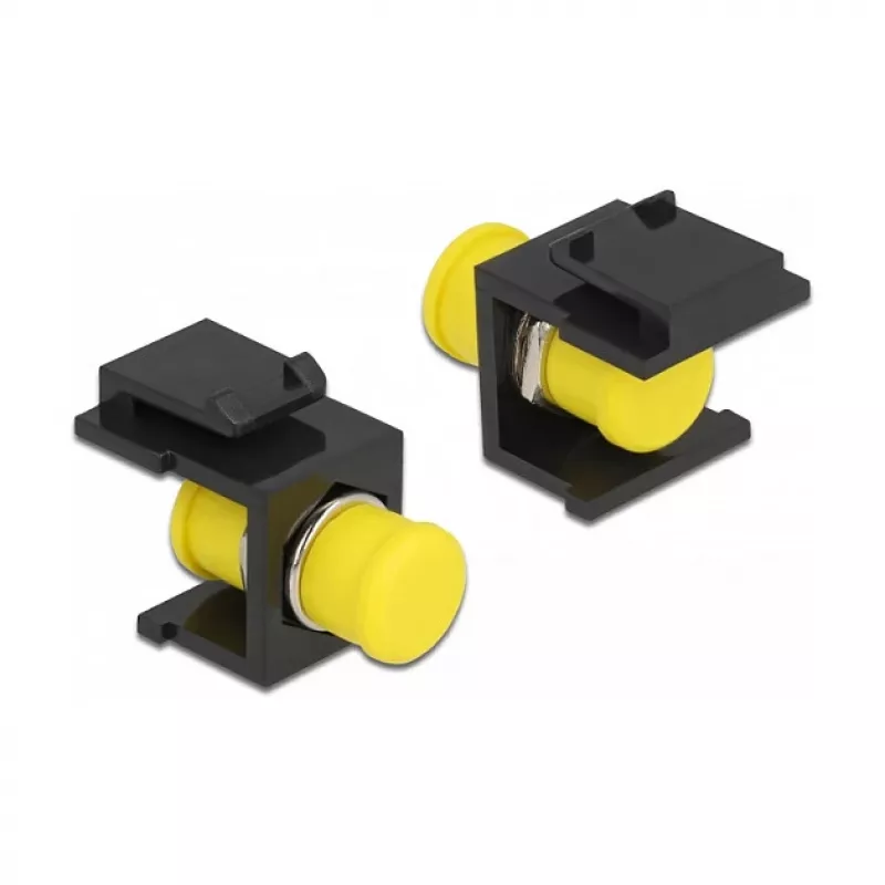 Keystone modul DELOCK 86851, plochý FC konektor samec, čierny, 16,5×24×21,8 mm