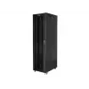 Lanberg FF01-8047-12BL 19-palcová voľne stojaca serverová skriňa 47U, 800x1000 mm, sklenené dvere, LCD, IP20, na zloženie, čierna