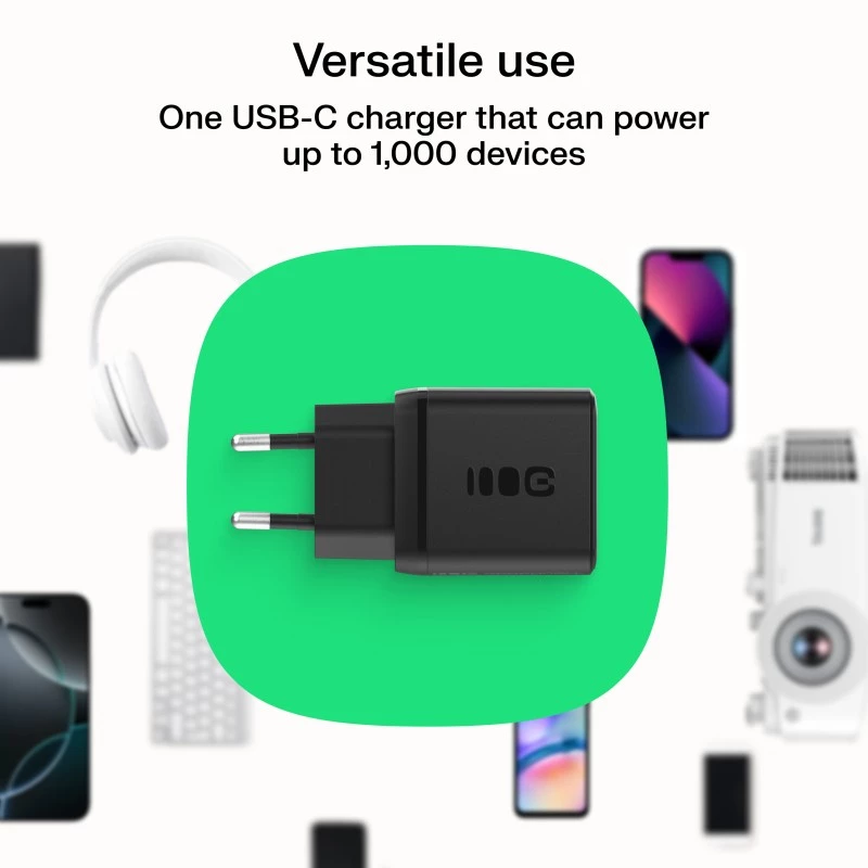 Nabíjačka Green Cell PowerSource Duo30 – 1× USB-A, 1× USB-C, 3A