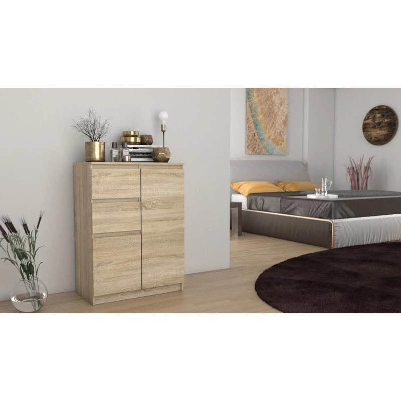 Topeshop 2D2S komoda SONOMA