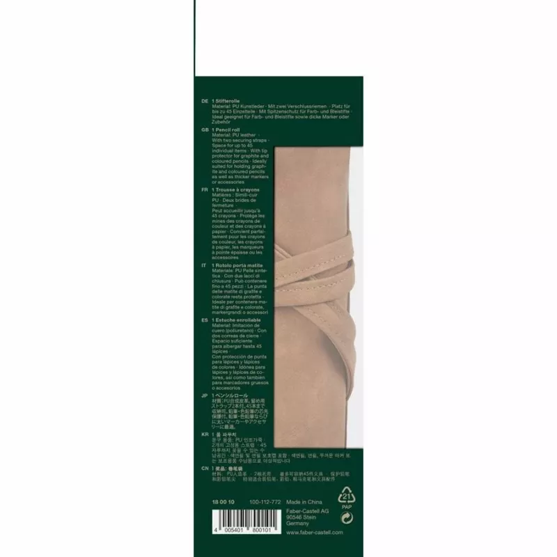 Peračník Faber-Castell 180010 mäkký peračník PU koža hnedá