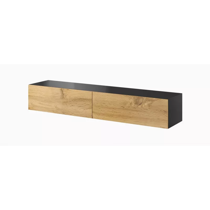 Cama obývacia zostava skríň VIGO 23 čierna/dub wotan
