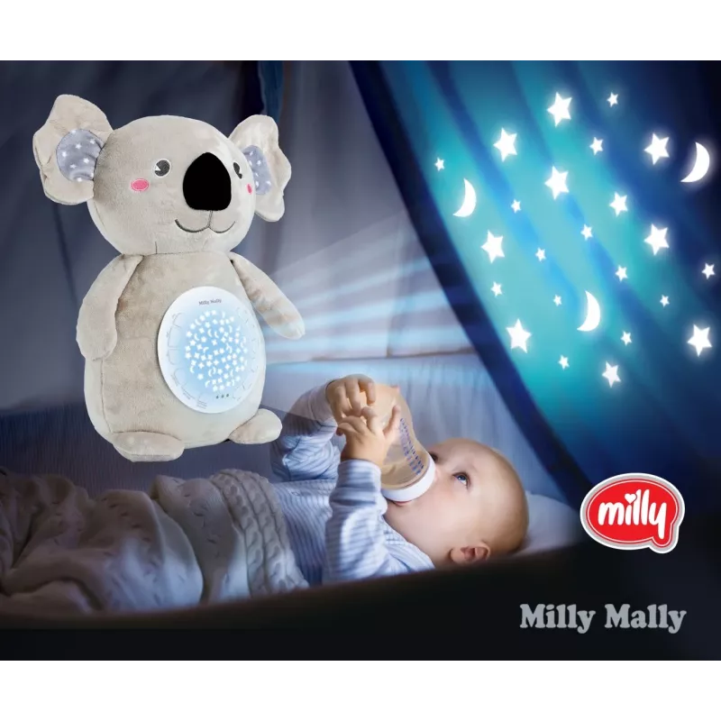 Plušový projektorová hračka milly mally Koala projektor plyšová hračka model 5661