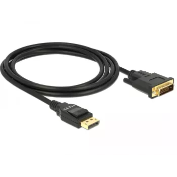 DeLOCK - video kábel - Single Link - DisplayPort (M) na DVI-D (M) - DisplayPort 1,2a - 2,0m - pasívny - čierny (85313)