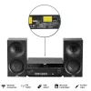 Audiosystém AKAI AM-301 BK Music Center – kompaktné domáce audio zariadenie