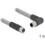 DeLOCK Senzorový/akčný kábel 1 m RST M12 sivý 80546