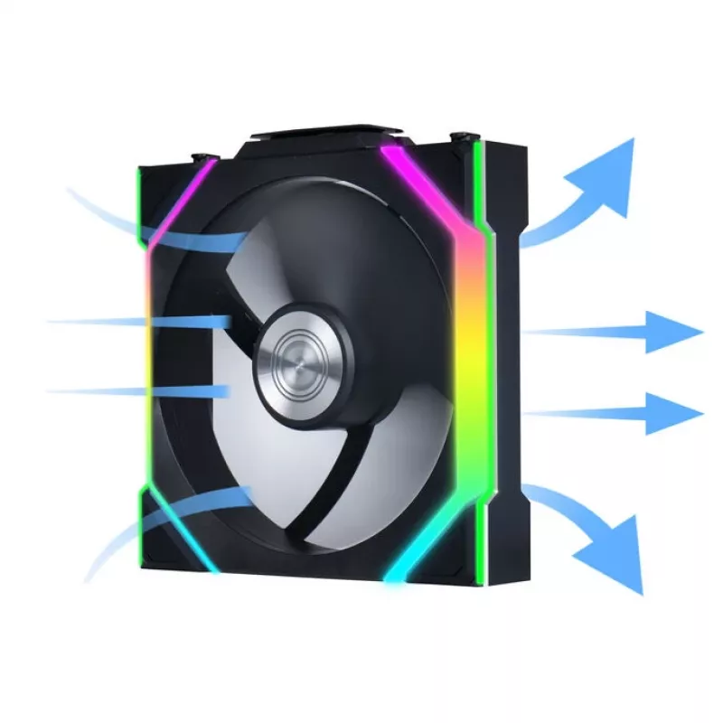 Lian Li UNI FAN SL Wireless 120 G99.12SL1W1B.00 ventilátor do skrine, ARGB, PWM, 120 mm, čierny