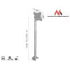 Maclean MC-504A S nastaviteľný stropný držiak 23-42 30kg