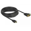 Videokáblový adaptér DeLOCK 85656 5 m HDMI typ A DVI čierny