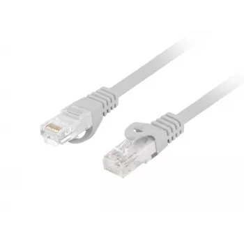 Sieťový kábel LANBERG PCU6-10CU-1000-S Cat6 U/UTP RJ-45 priamy 10 m sivý