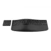 HP 960 ergonomická bezdrôtová klávesnica, plná veľkosť (100%), bezdrôtová, RF Wireless + Bluetooth, membránová, čierna