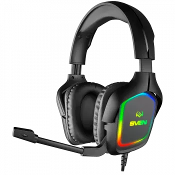 Gaming headset s mikrofónom AP-U750MV, čierny (USB, RGB)