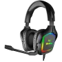 Gaming headset s mikrofónom AP-U750MV, čierny (USB, RGB)