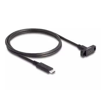 DeLOCK SuperSpeed USB 10 Gbps kábel USB Type-C konektor samec na konektor samica 1 m čierny