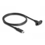 DeLOCK SuperSpeed USB 10 Gbps kábel USB Type-C konektor samec na konektor samica 1 m čierny