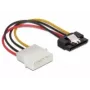 SATA HDD kábel DeLOCK 60120 4-polohový konektor samec s kovovou sponou rovný 0,12 m