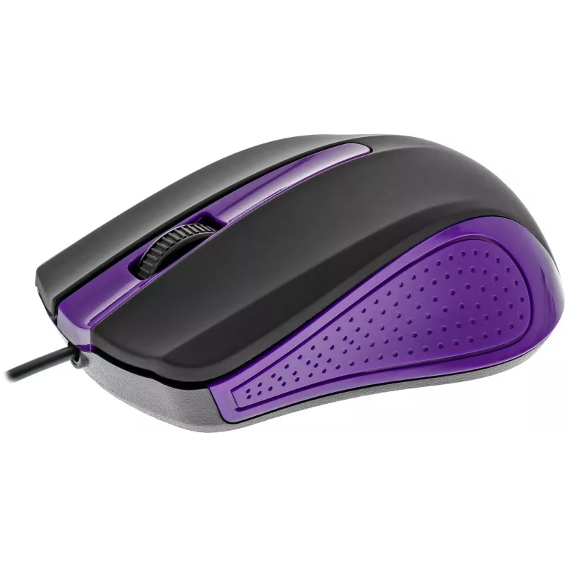 USB káblová myš, 3 tlačidlá, pogumovaný povrch