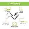 Techly ICOC U3A-RJ45-010 adaptérový kábel USB-A na Gigabit Ethernet, 1 m, čierny/strieborný