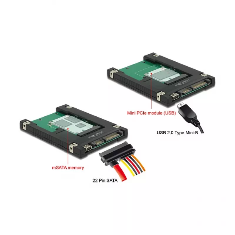 Interný SATA USB 2.0 adaptér DeLOCK 62853