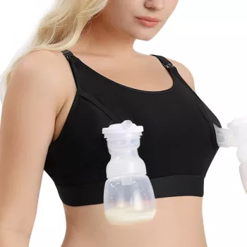 Momcozy YN08 hands-free podprsenka na odsávanie čierna 2XL