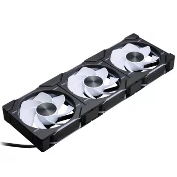 PHANTEKS D30-120 120 mm ARGB ventilátor do skrine, čierny, balenie 3 ks