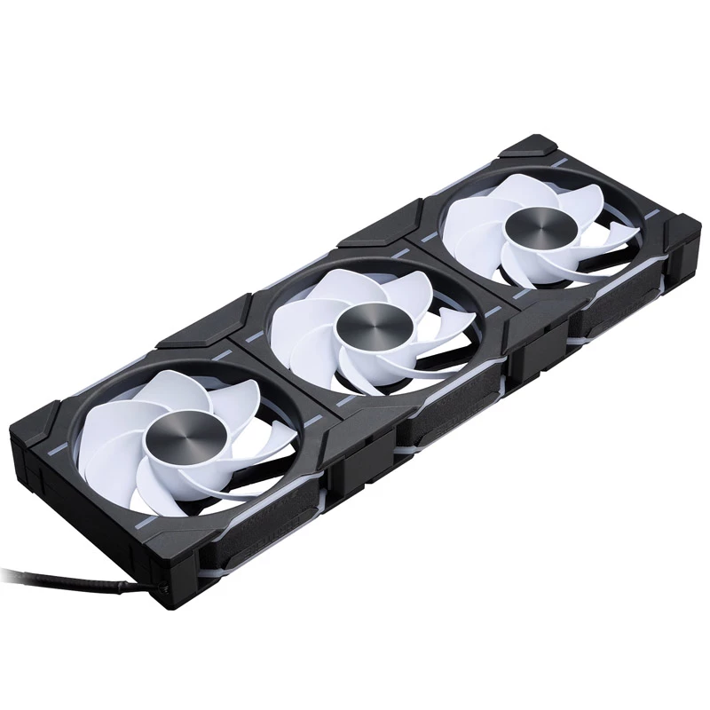Phanteks D30-120 PWM Reverse Airflow D-RGB ventilátory do skrinky, 120 mm, čierne, balenie 3 ks