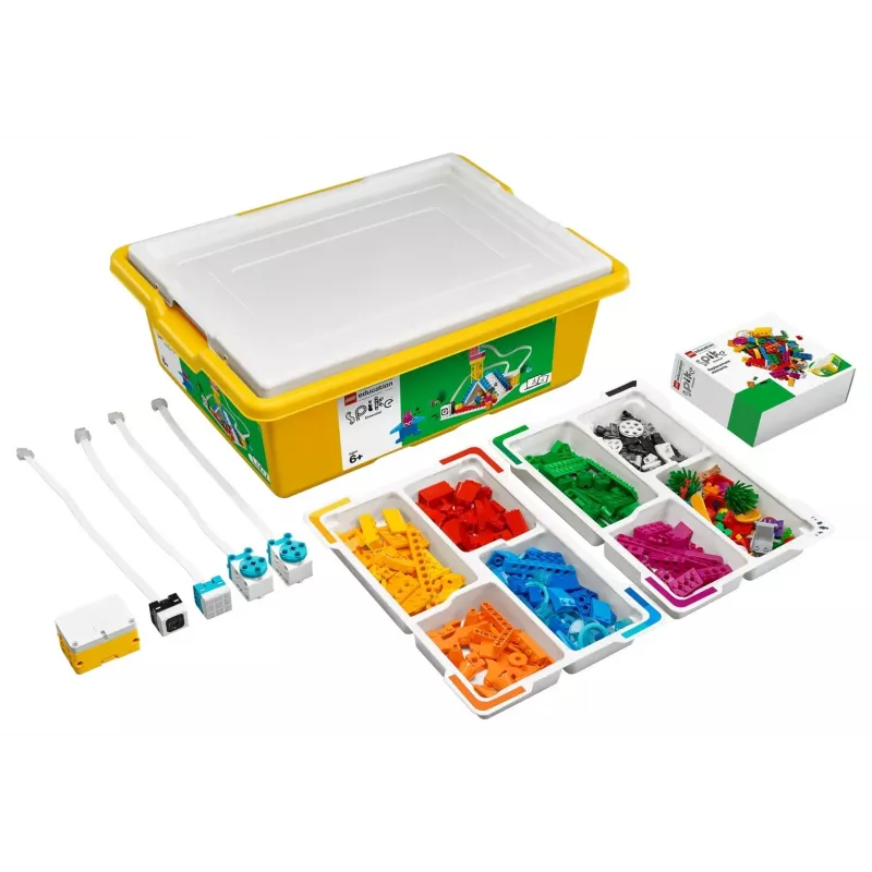 LEGO Education SPIKE Essential Set A+ 45345 – vzdelávacia robotická a programovacia stavebnica, 449 dielov, od 6 rokov