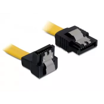 SATA kábel konektor samec/konektor samec DeLOCK 0,3 m žltý 82806