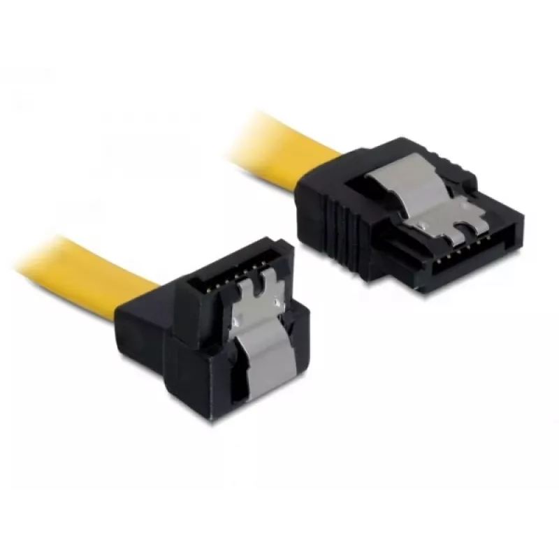 SATA kábel konektor samec/konektor samec DeLOCK 0,3 m žltý 82806