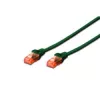 Sieťový kábel Digitus CAT 6 U/UTP RJ-45 Cat6 2m zelený