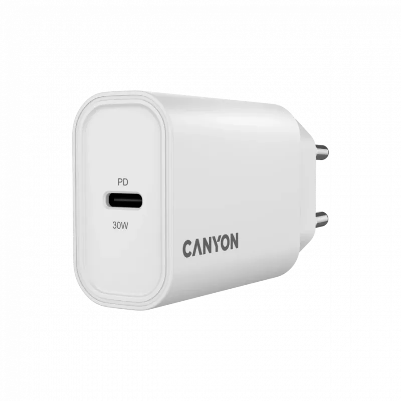 CANYON nabíjačka OnCharge 30CL Max Power 30W 1xPD EU biela
