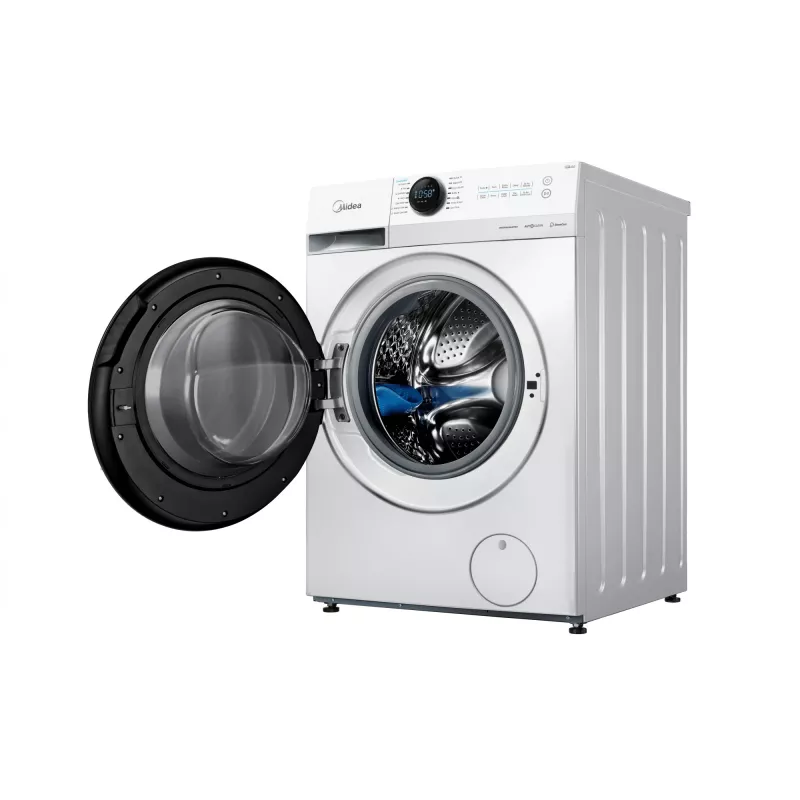 Práčka Midea MF200W80WB/W-HR, s predným plnením, 8 kg, 1400 ot/min, LCD, para, šírka 60 cm