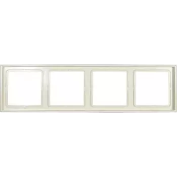 Jung 4-násobný rám LS 990 krémovo-biela LS984W (LS984W)