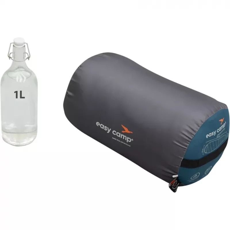 Spacák easy camp Raven I Mummy 5 °C petrolejová (model 2025)