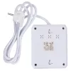 Predlžovacia zásuvka MACLEAN MCE387 W — 2 zásuvky, 3×USB A, 110–240 V, 2500 W, 1,5 m kábel, biela