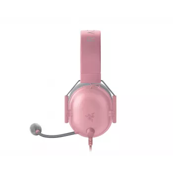 Headset Razer Blackshark V2 X káblový binaurálny herný headset, 3,5 mm, virtuálny 7.1, 32 Ω, penové náušníky, ružová