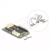 Interný Mini-PCIe rozhranový adaptér DELOCK 95279 — sériový host, Mini-PCIe výstup, podpora RS-232, 460,8 Kbit/s, FIFO 256 B, 30×51×10 mm
