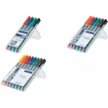 Permanentný marker Staedtler 314 WP4 čierna modrá zelená červená