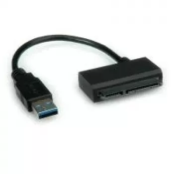 ROLINE USB 3.0 na SATA adaptér - pamäťový radič - 6,4 cm, 8,9 cm (2.5, 3.5) - SATA 6Gb/s - 600 MBps - USB 3.0 - čierna (12.02.1043)