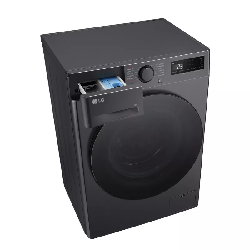 Práčka LG F2WR508S2M — s predným plnením, 8 kg, 1200 ot/min, A…