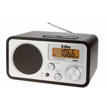 Prenosné rádio ELTRA Kormoran analógové FM LW LCD čierna strieborná