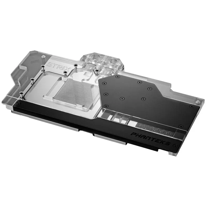 Phanteks Glacier G6000 Strix vodný blok GPU s backplate, ASUS RX 6800/6900 Strix/TUF, čierny