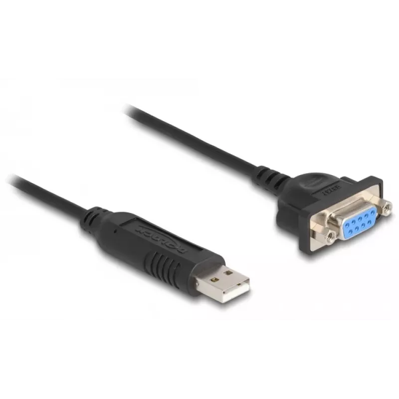 DeLOCK USB 2.0 na sériový RS-232 adaptér 50 cm FTDI čierna