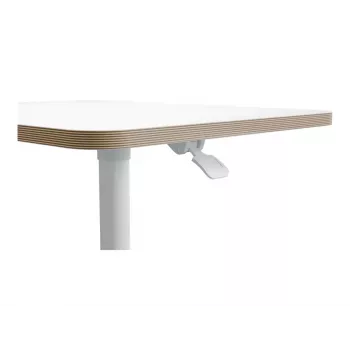 Doska počítačového stola Leitz 65360001 štvorcová hliník biela 600x800x750mm