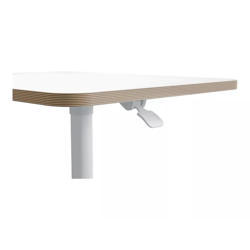 Doska počítačového stola Leitz 65360001 štvorcová hliník biela 600x800x750mm