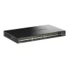 D-Link 52-port Gigabit Stackable PoE+ Smart Managed switch so 4 x 10G SFP+ portami