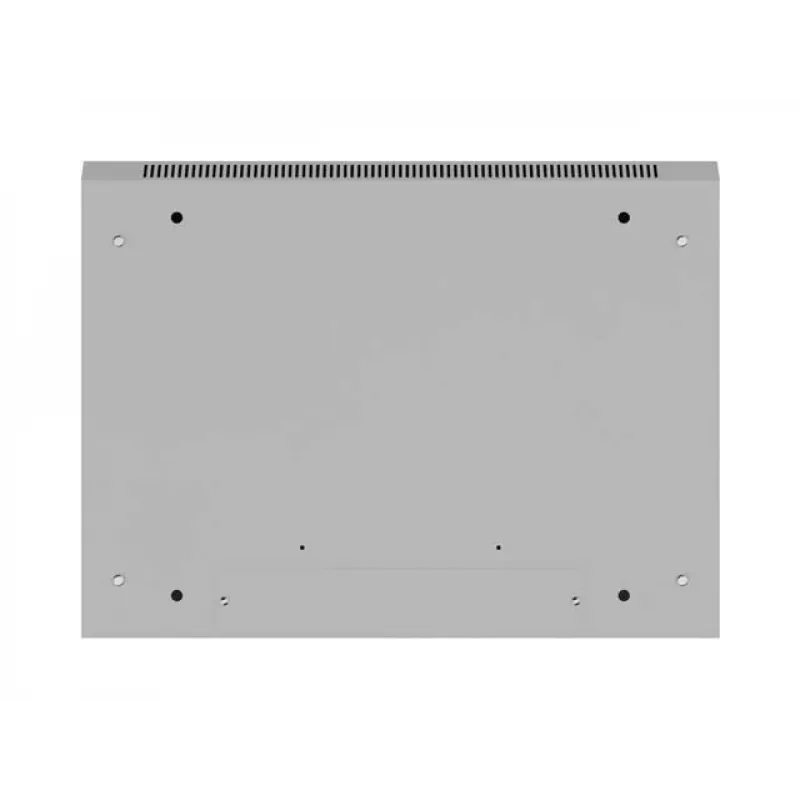19 9U 600X 450 sivý nástenný rack skriňa perforovaná