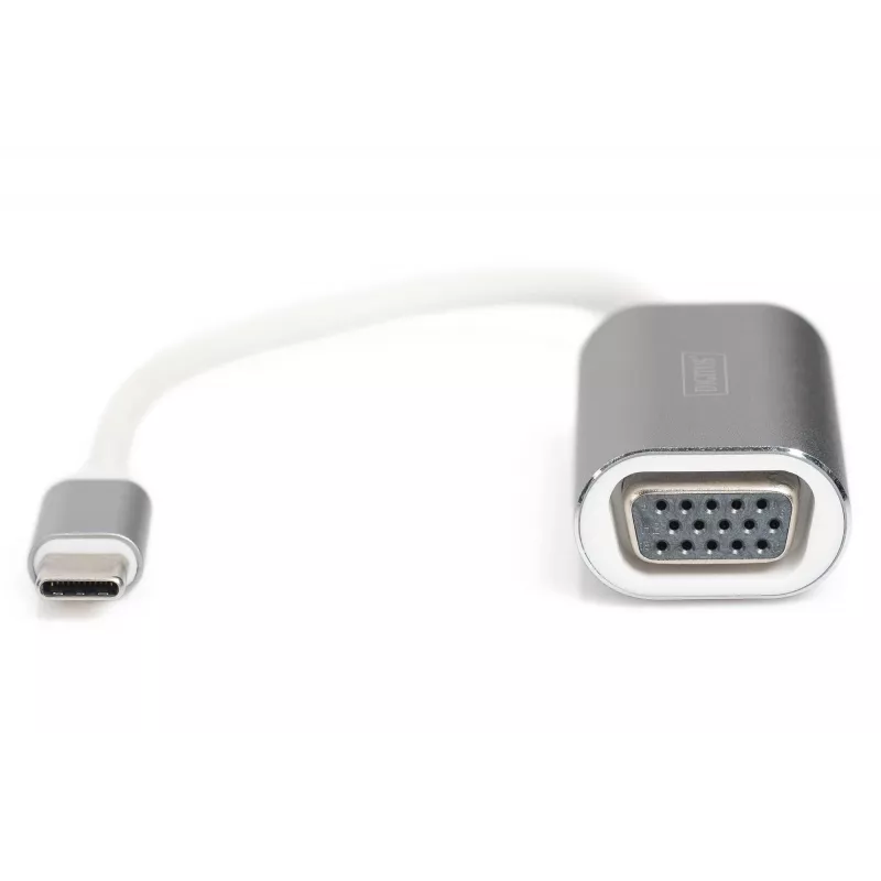 DIGITUS DA-70837 VGA adaptér 1080p FHD na USB 3.0 Type-C, hliník