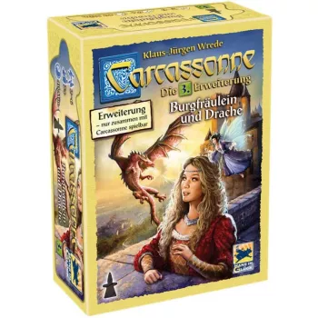 Carcassonne - Princezná a drak, spoločenská hra 3. rozšírenie