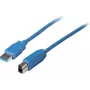 USB kábel Type-A na B ShiverPeaks 3.0 (model 77030) – dátové a zariadenové prepojenie